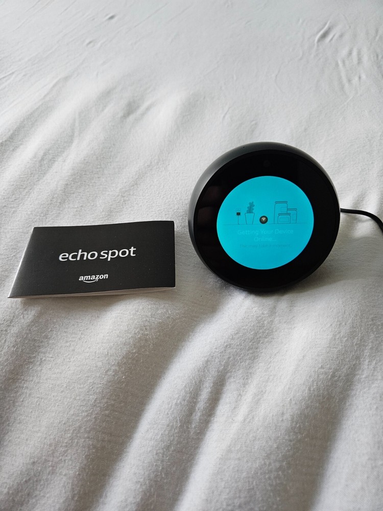 Echo Spot - Smart Alarm Clock with Alexa Black
