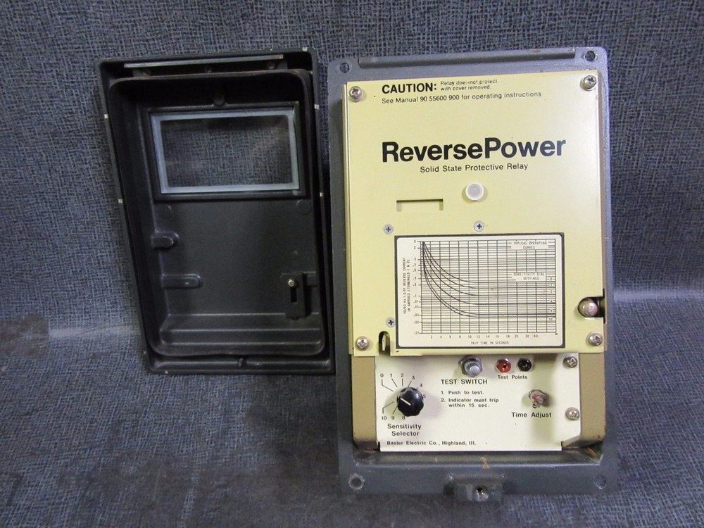 BASLER ELECTRIC PRP110 REVERSE POWER SOLID STATE PROTECTIVE RELAY 9055600100