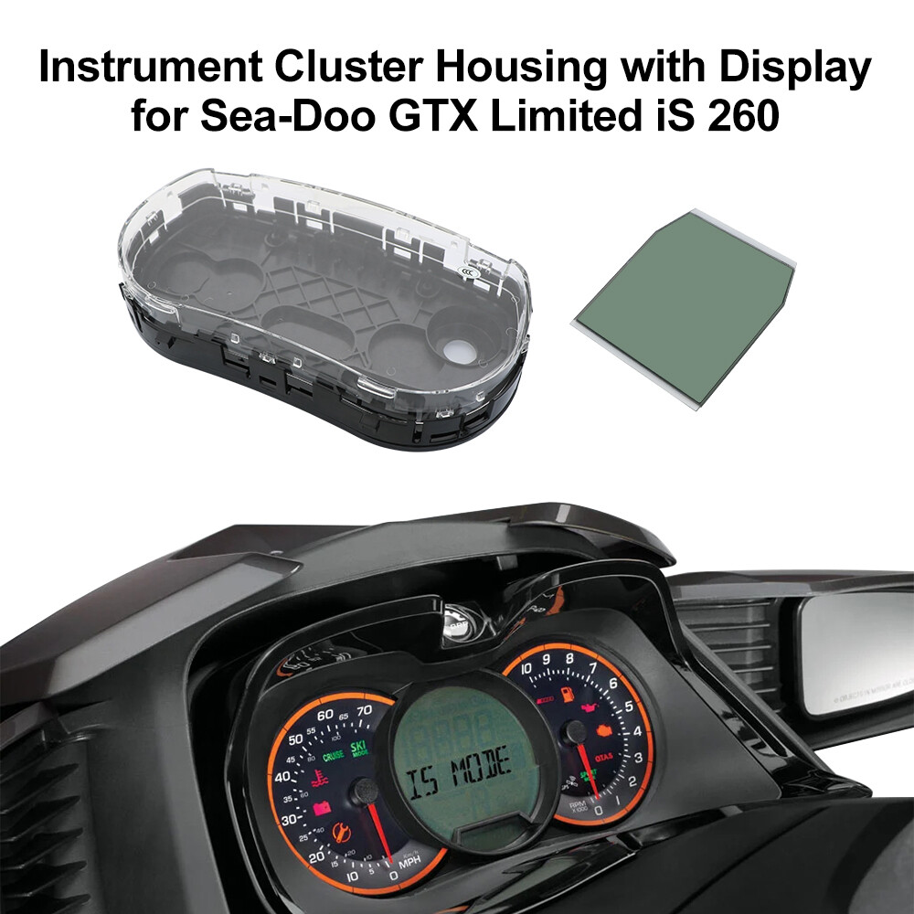 Display with Instrument Cluster Housing for Sea-Doo 4-Tec GTX RXT WAKE Replace