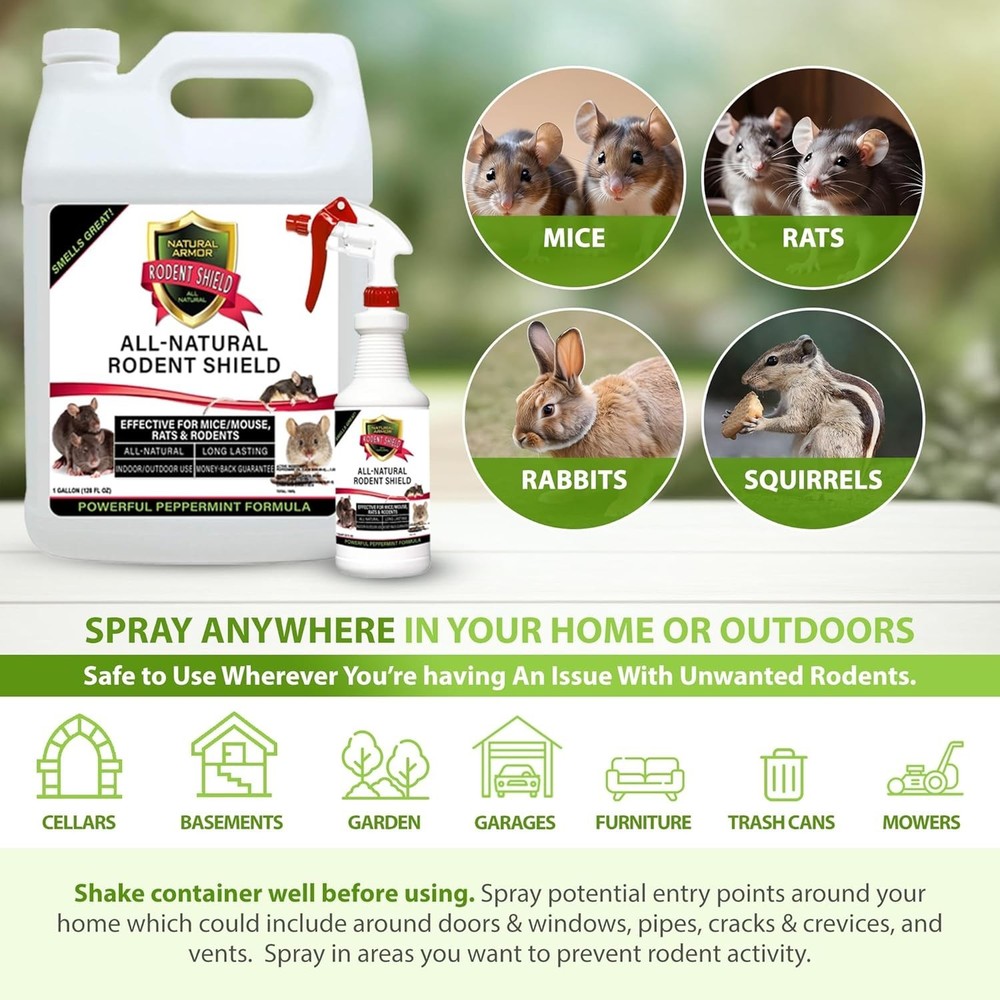 Peppermint Rodent Repellent Spray