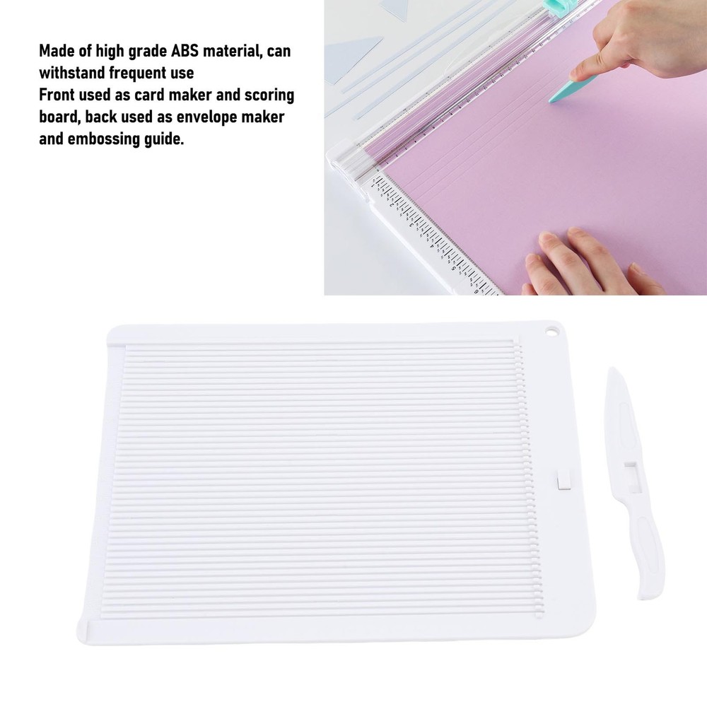 Mini Scoring Board And Bone Folder Set Scrapbooking Embossing Craft Tool