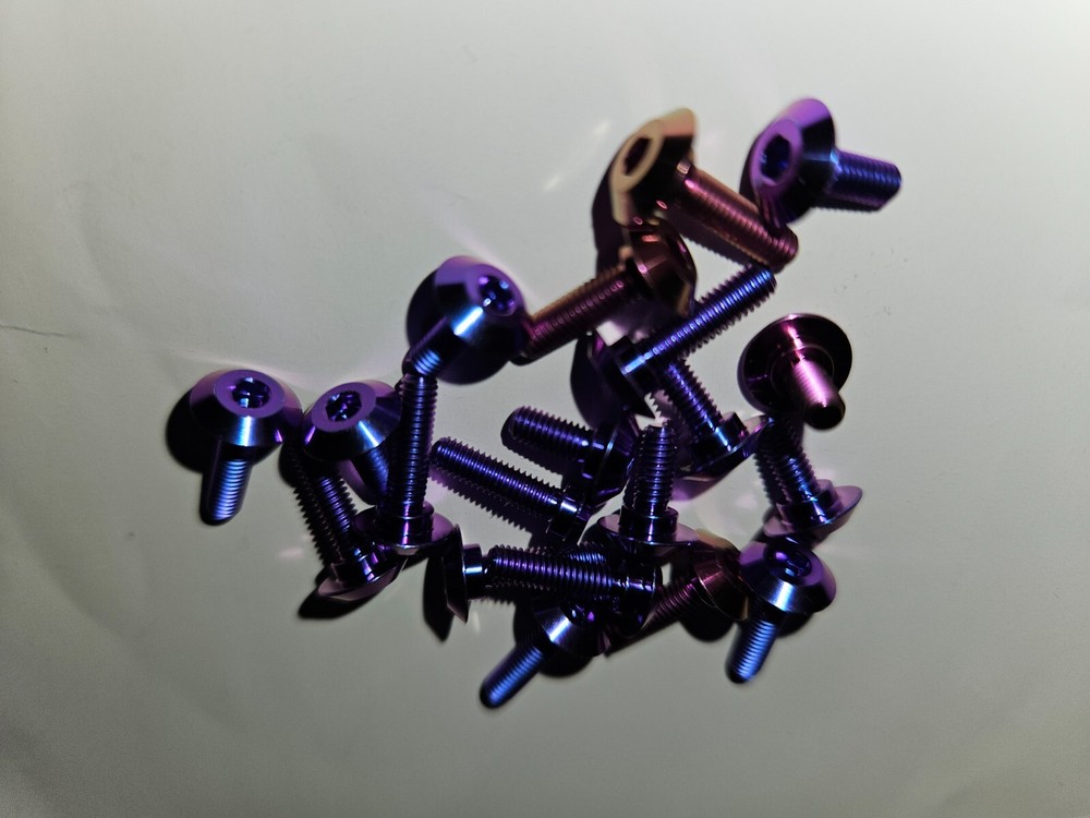 Titanium M3 Button Head Bolts (5) – Align T-REX 600/700, Anodized Finish