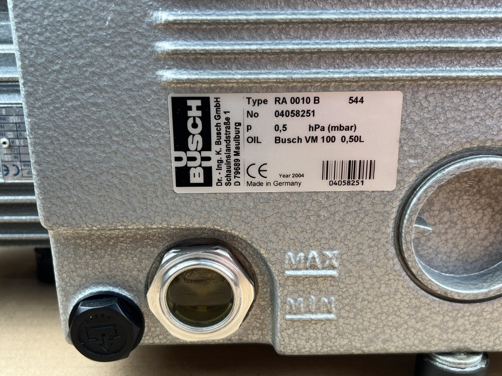 Busch RA 0010 B Rotary Vane Vacuum Pump