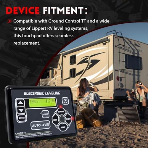 421484 RV Leveling Touchpad Control Panel with Auto-Leveling Button,