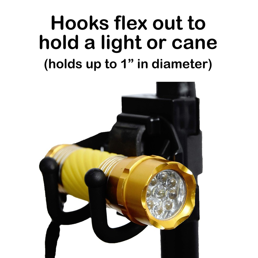 Mobility Dual Hooks - Bag, Cane, or Light Holder
