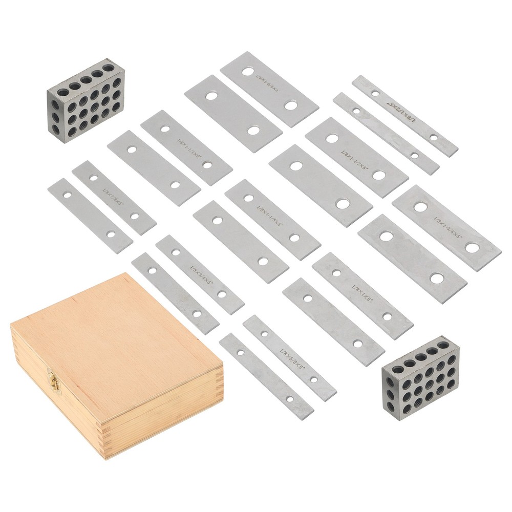 1/8 X 5" 10 Pair Precision Parallel Set AND Matched Pair Of 1-2-3 Blocks