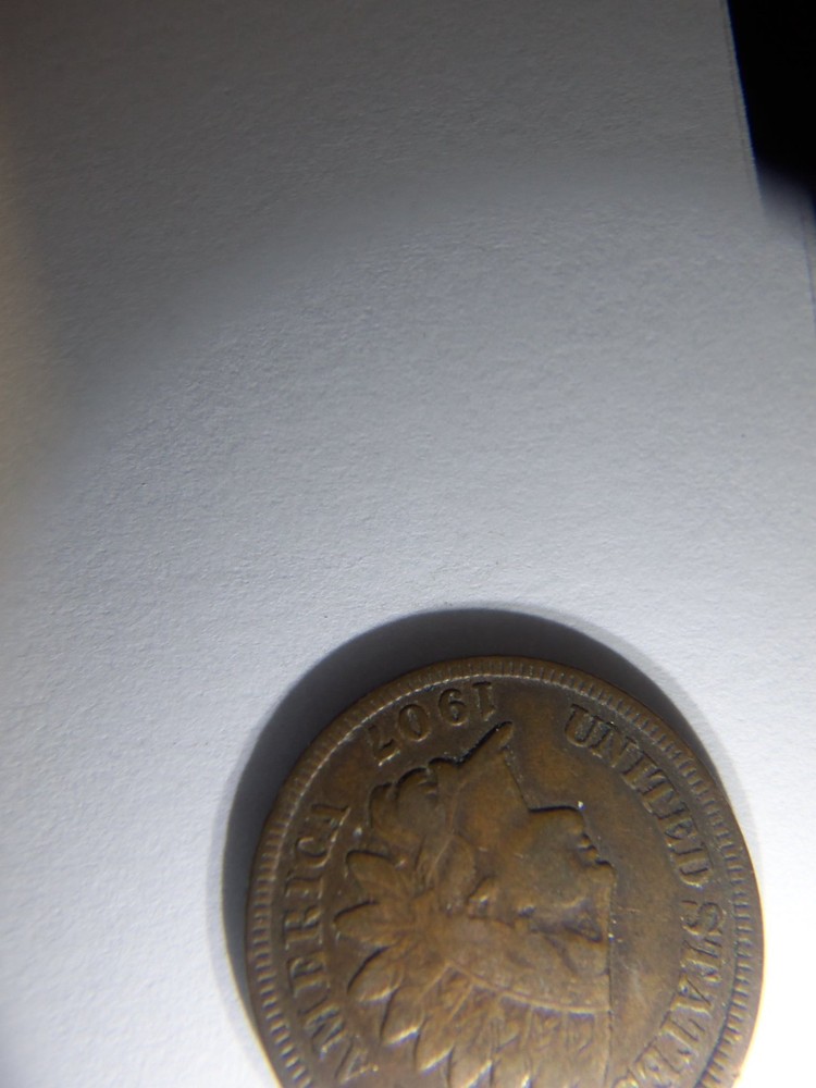 A NICE HIGHER GRADE 1907 INDIAN HEAD