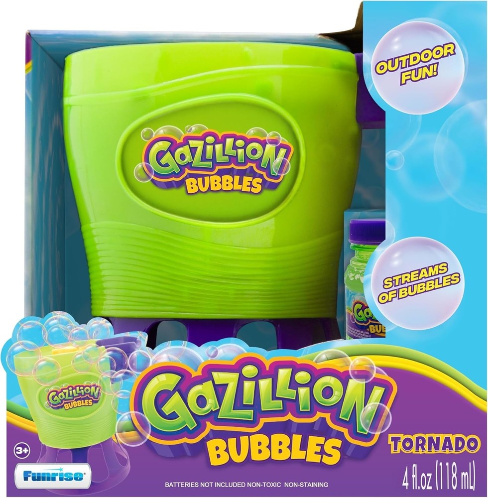 Tornado Bubble Machine, Kids Toy Bubble Blower, 4500 Bubbles per Minute, Outd...