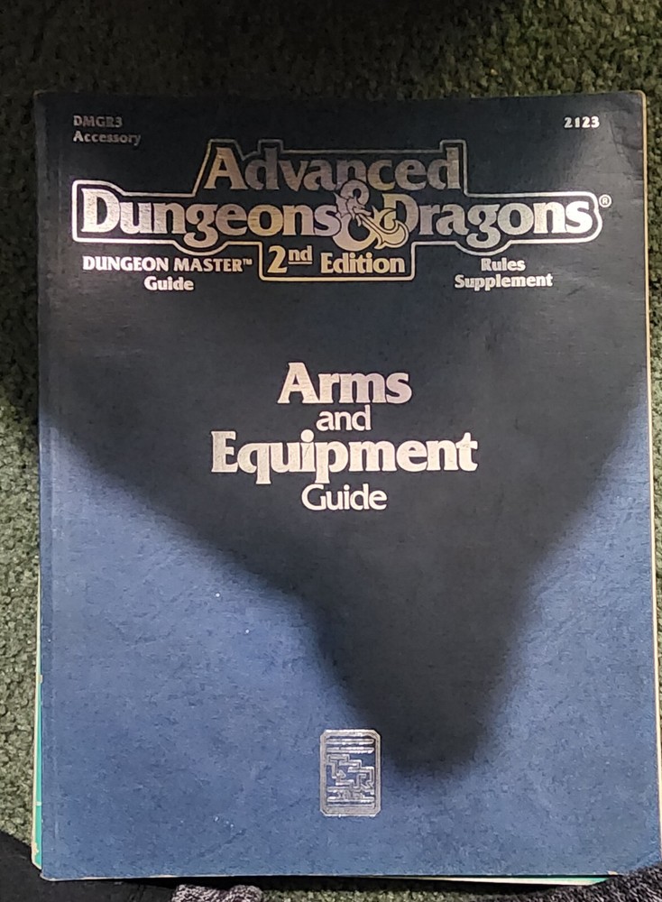 TSR #2123 AdvancedD&D 2ed, ARMS AND EQUIPMENT GUIDE , Sourcebook (1991)