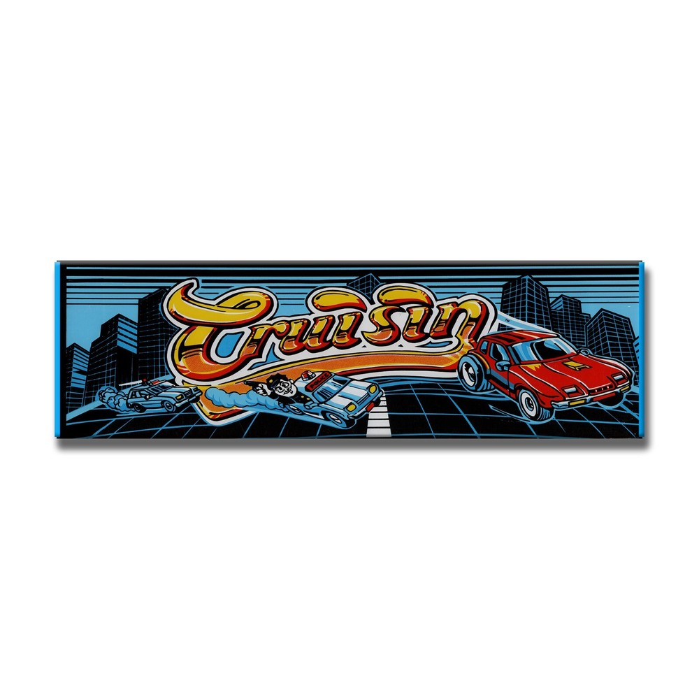 Cruisin' Premium Arcade Marquee Insert Reproduction Header/Backlit Sign