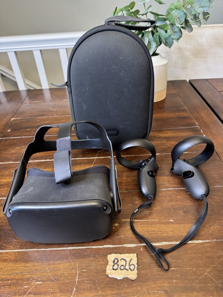 Oculus Quest 1 64GB VR Headset Bundle with Controllers and Carrying Case Black
