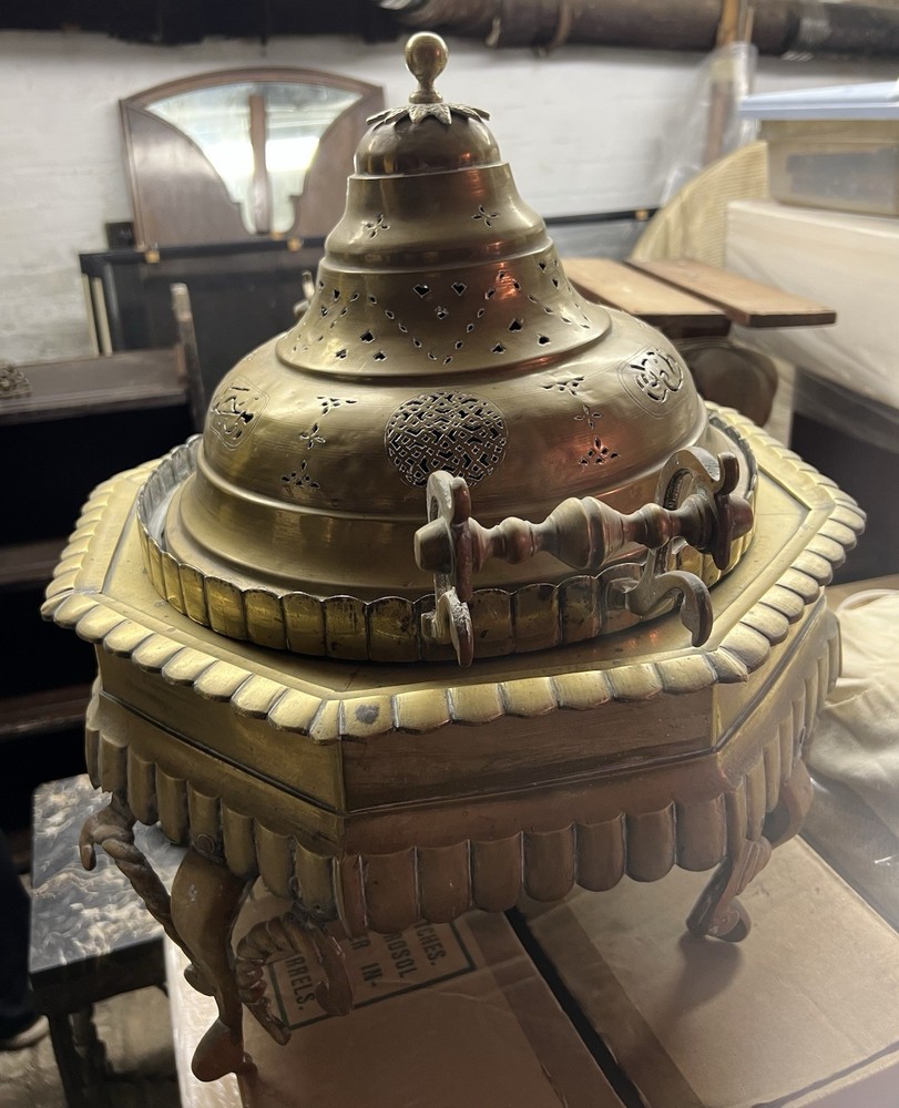 Beautiful Vintage Brass Middle Eastern Brazier