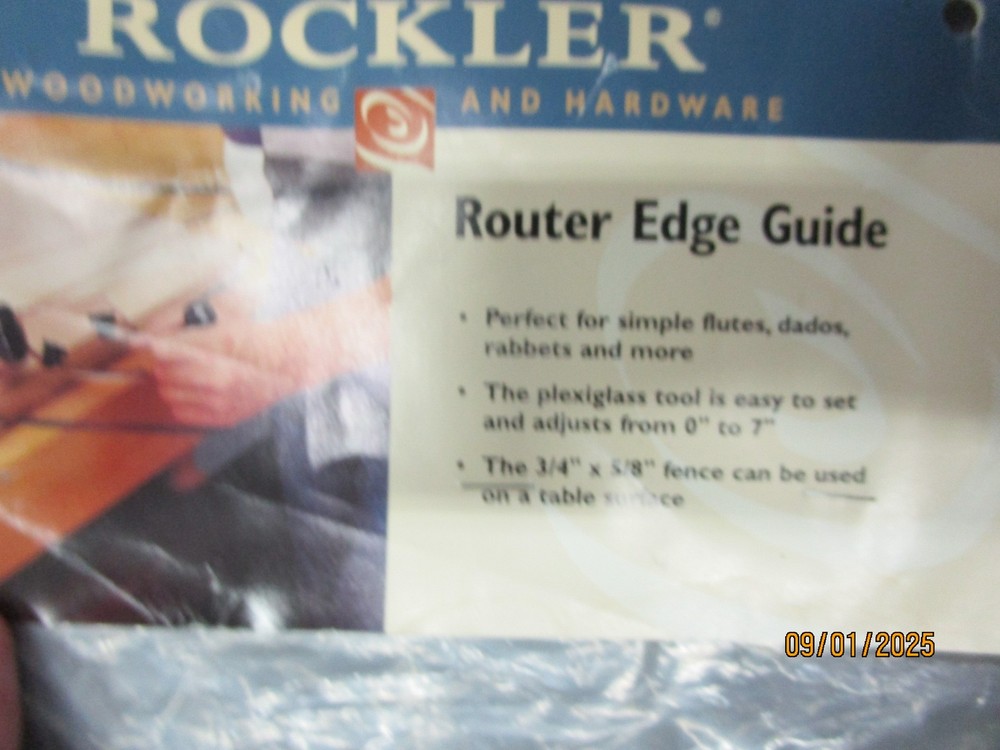 Rockler Router Edge Guide New