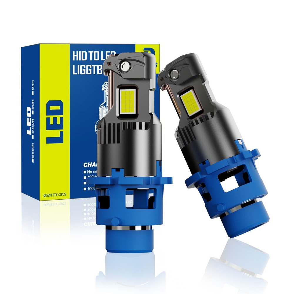 2X D4S D4R LED Headlight Bulb Replace HID Xenon Super White 6500K Conversion Kit