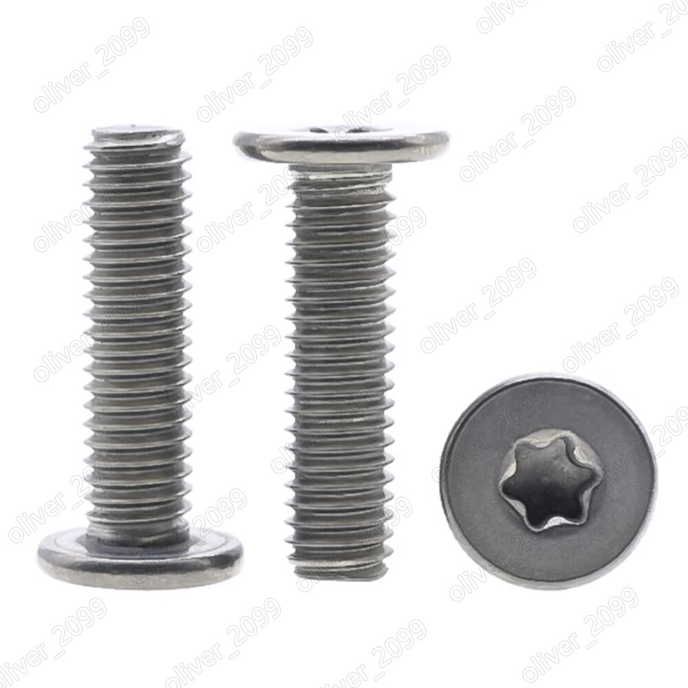 Titanium GR2 Torx Socket Utrathin Flat Head Screws M2 M4 M5 M6