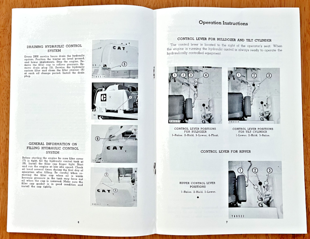 Caterpillar 193 183 & 173 Hydraulic Controls Operation maintenance guide