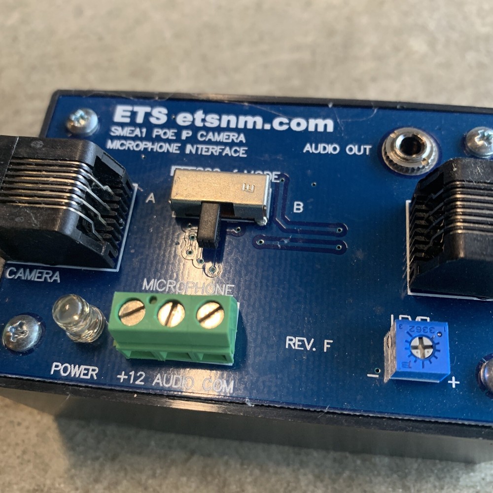 ETS SMEA-1 Microphone Interface Box for IP Cameras