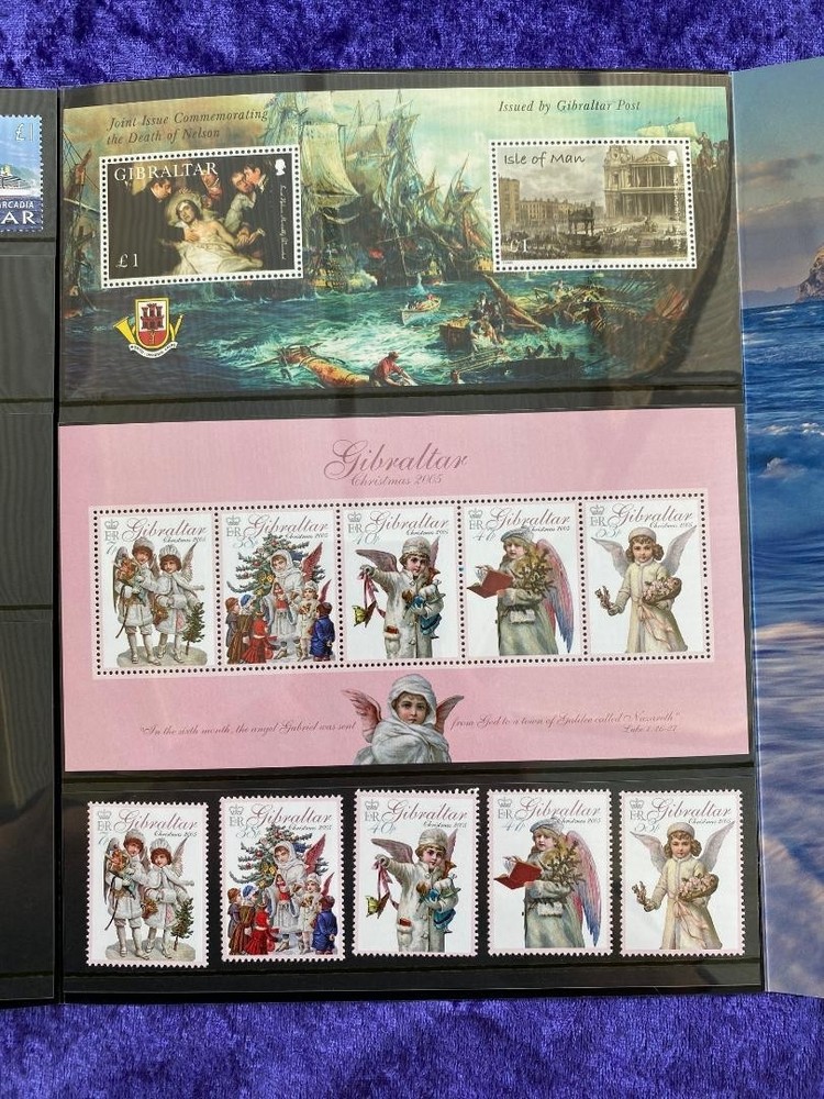 Gibraltar 2005 year stamp mini sheet year book