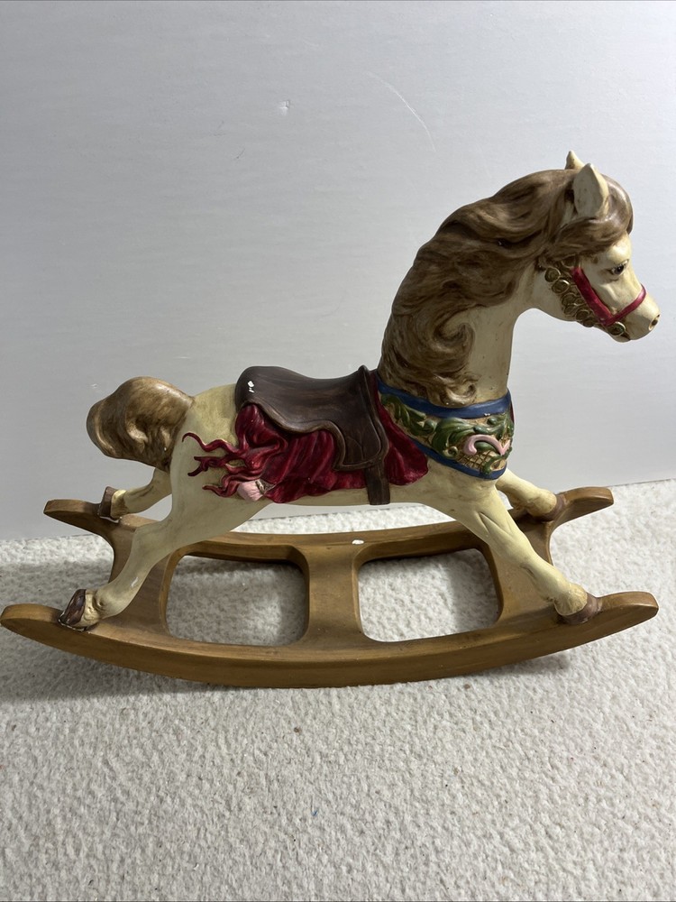 VINTAGE ALBERTA CERAMIC MOLD CAROUSEL HORSE