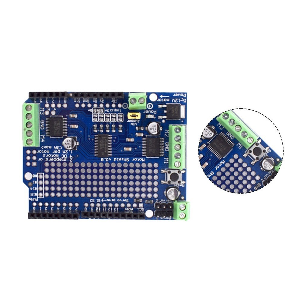 Programmable Motor Control Shield For for Arduino Using Standard I2C Protocol