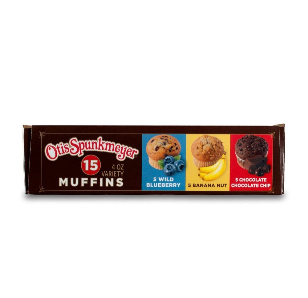 Otis Spunkmeyer Assorted Muffins 15 CT 60 OZ