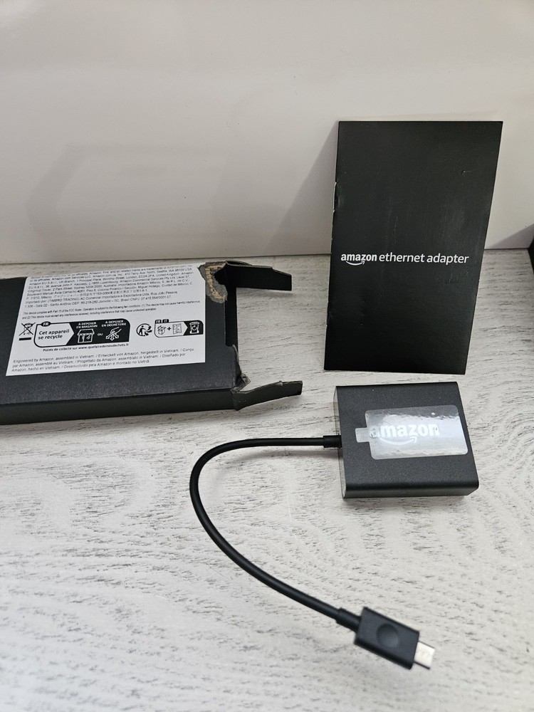2 New Amazon Ethernet Adapters for Fire TV Devices Open Box *Below Retail