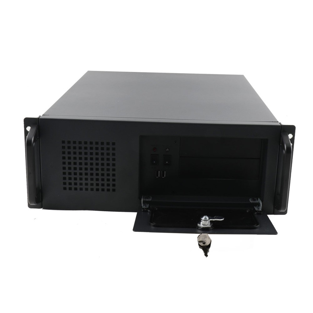 4U Server Case Rack Mount 4U Server Chassis Lockable Computer Cases for Home Lab