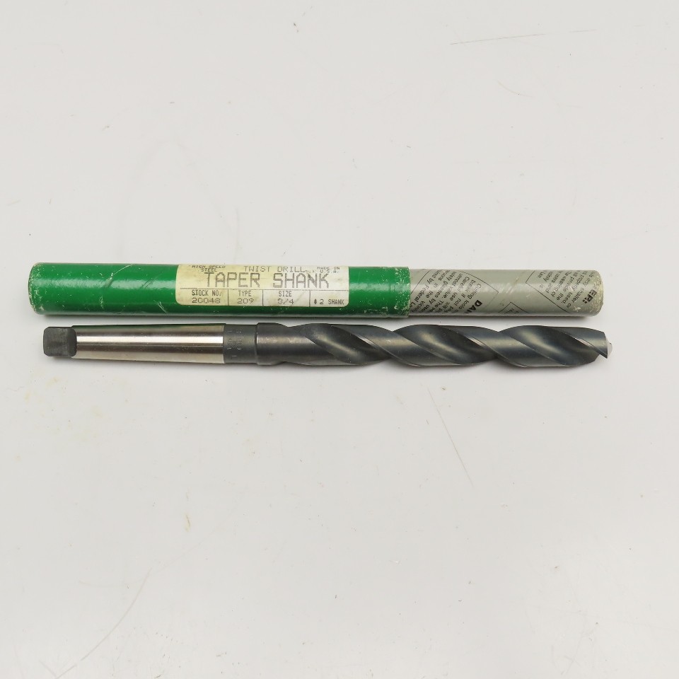 Precision Twist Drill 20048 3/4" Twist Drill MT2 Shank 118° 9-3/4" OAL
