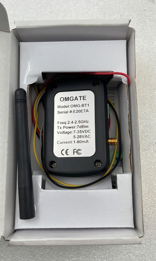 OMGATE OMG-BT1 Bluetooth Remote Garage Door / Gate Controller W/ box
