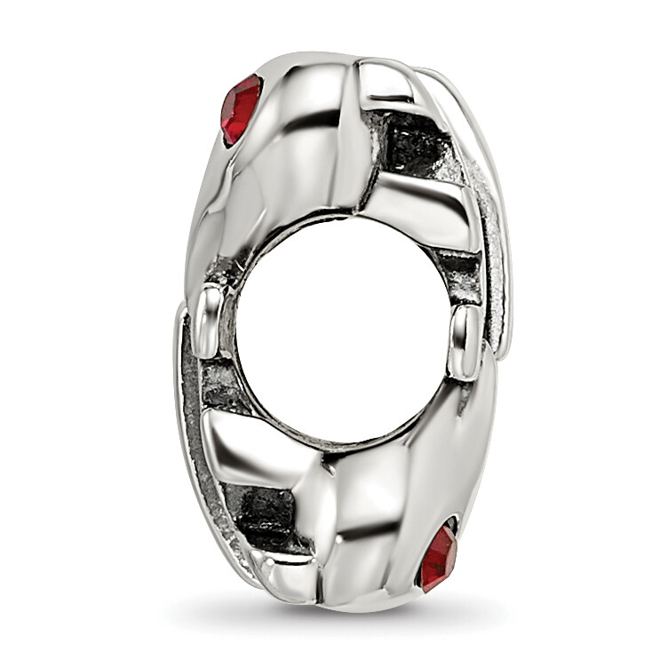 Silver Reflections Crystal LOVE Bead QRS3424