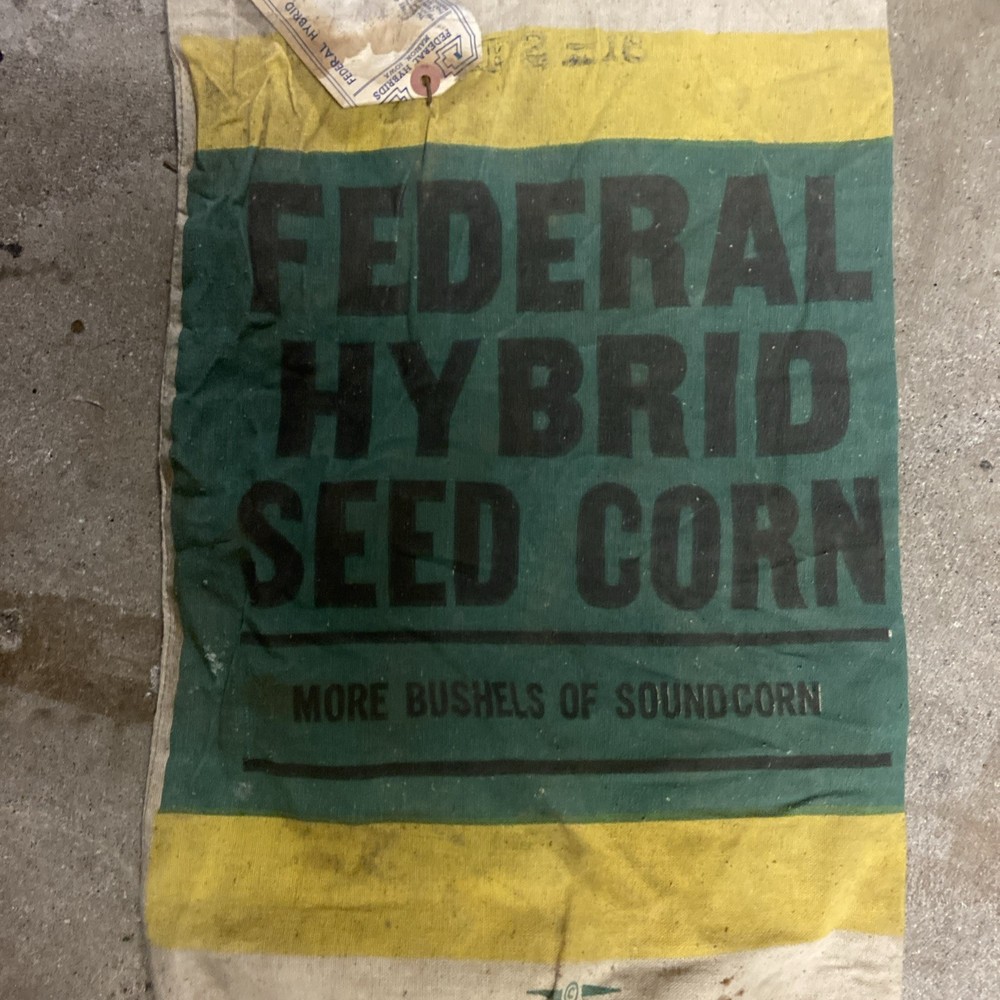 Federal Hybrids corn seed sack Marion, Iowa