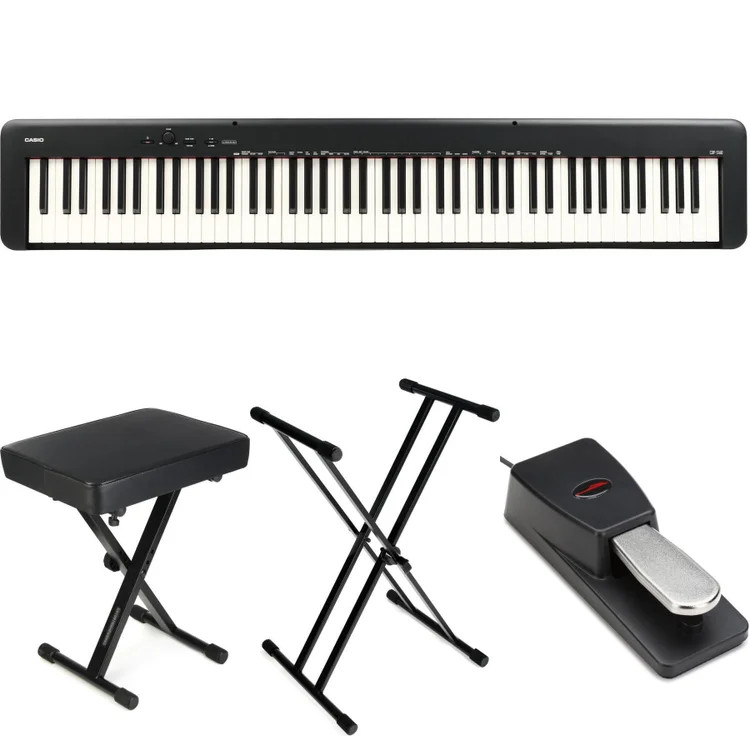 Casio CDPS160 Compact Digital Piano Essentials Bundle - Black