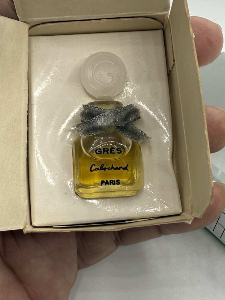 Lot of 3 MICRO Mini Cabochard de GRES Paris TINY Micro Vintage Miniature Perfume