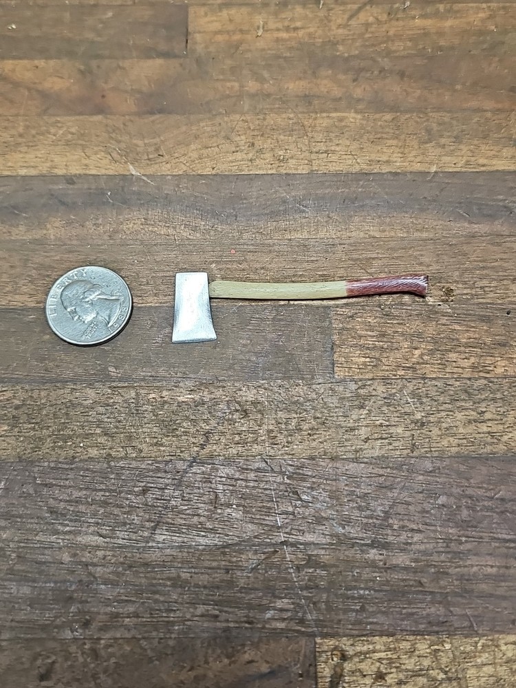 #5 - Vintage Miniature Axe w/ bone handle