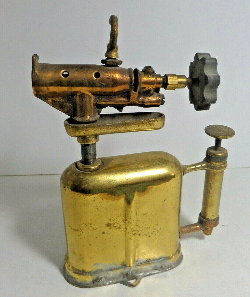 Brass torch Turner brass works square / rectangle vintage