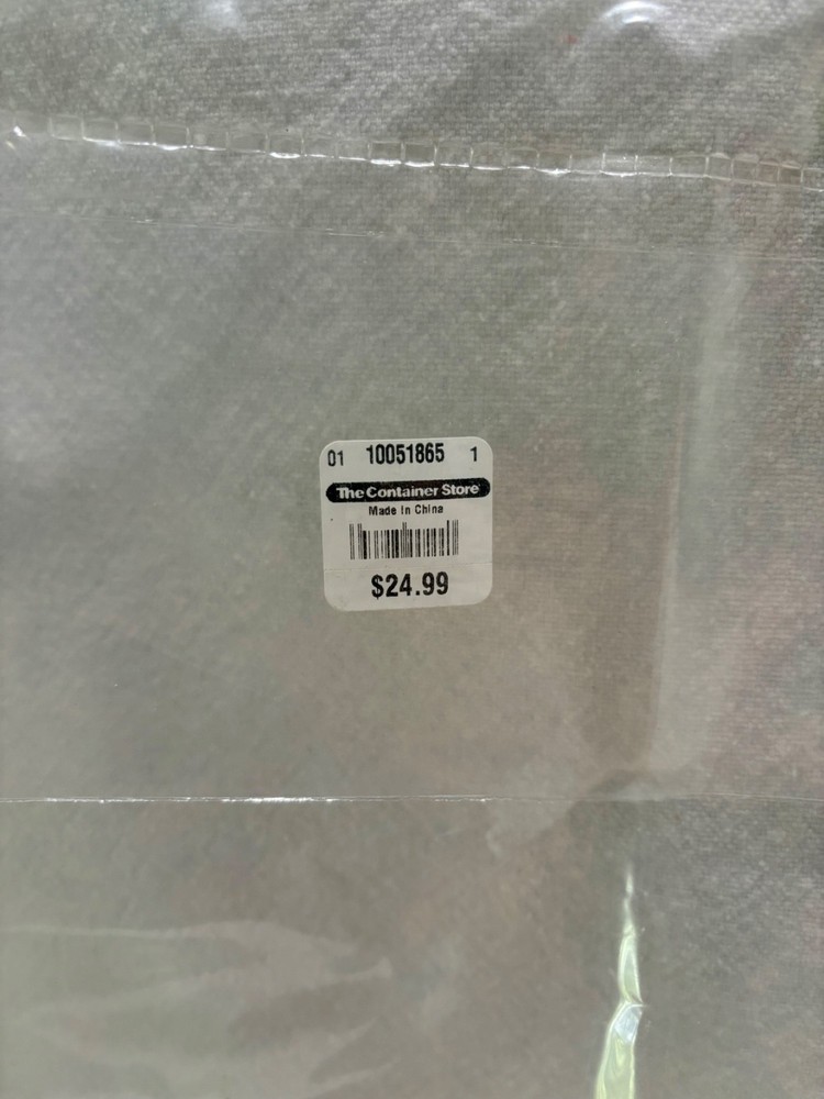 Container Store Clear Storage 10" by 23" Large Storage.