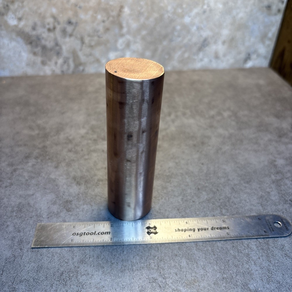 1-1/4” Diameter Copper 101 Solid Bar, 4” Long