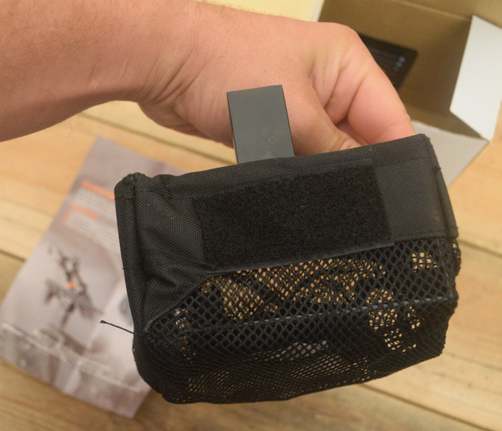 Brass shell catcher bag zippered bottom black used