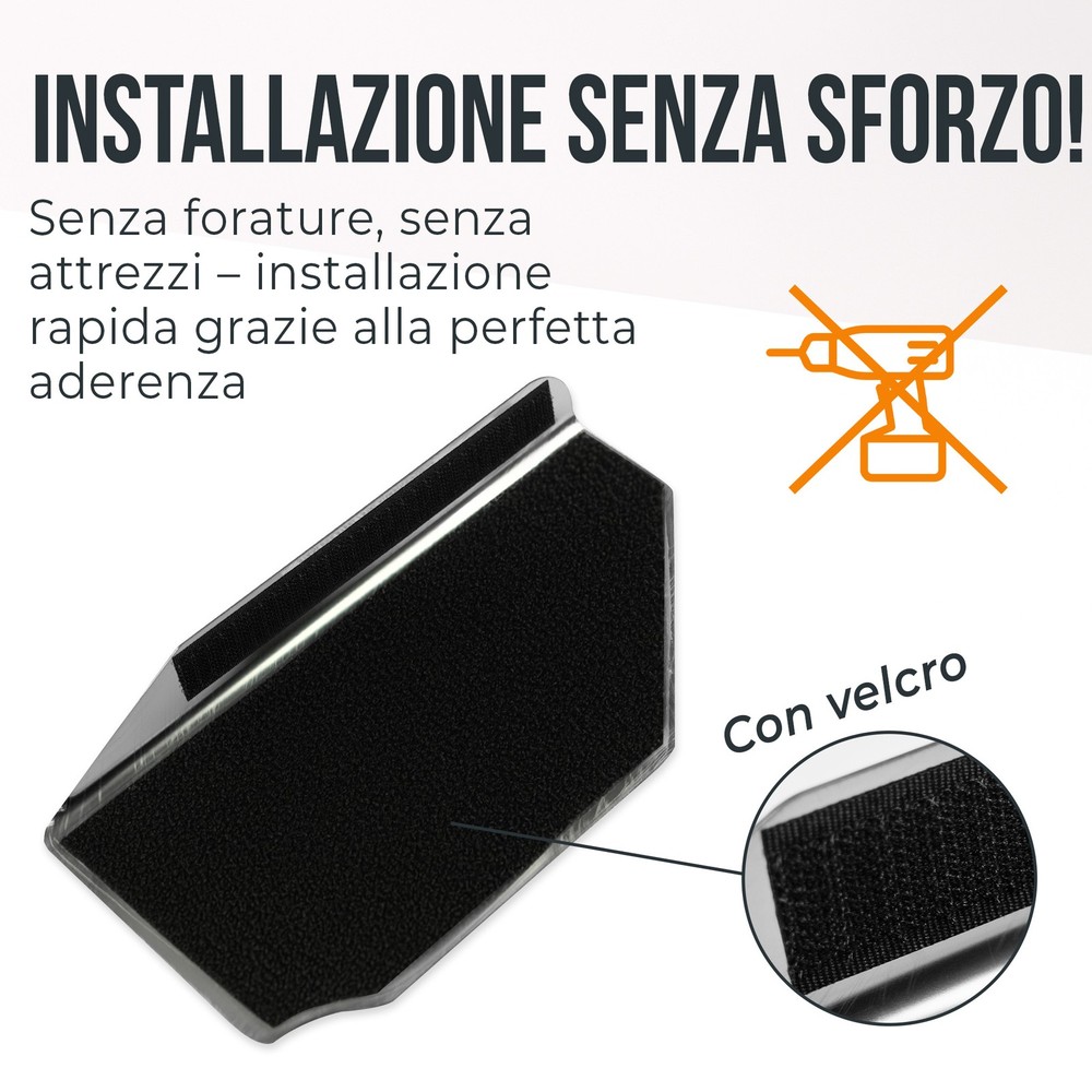 Footrest Plate for Dacia Duster (HS) FL 2013-2017 Black | Brushed Silver
