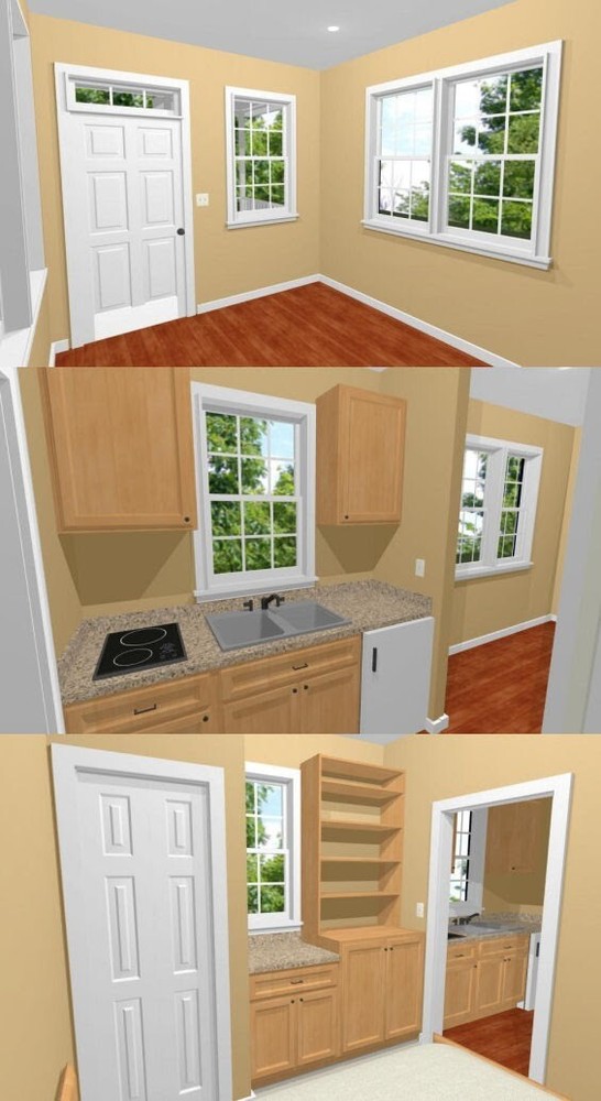 10x28 Tiny House -- 280 sq ft -- PDF Floor Plan -- Model 1