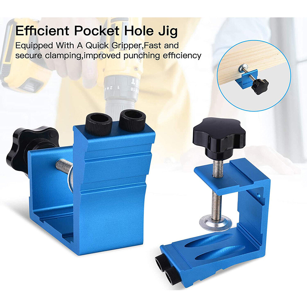 46Pcs/set Woodworking Guide Oblique Drill Angle Hole Locator Tool Kit