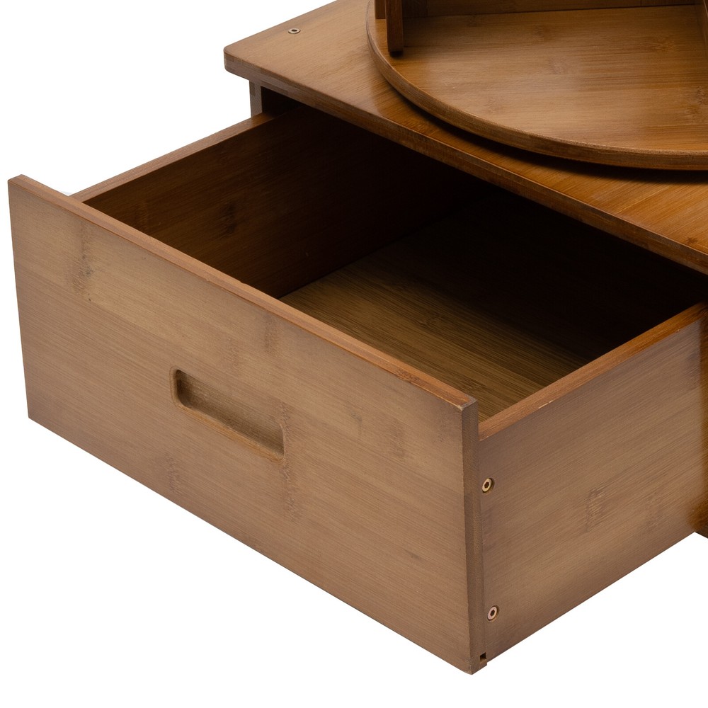 Removable Swivel Bookcase Holder 8-Compartments Storage Table Bedside Table NEW