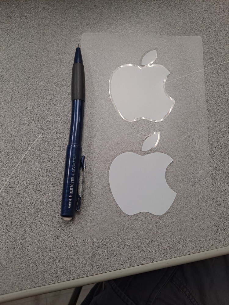 Apple Logo Decal Stickers, Medium