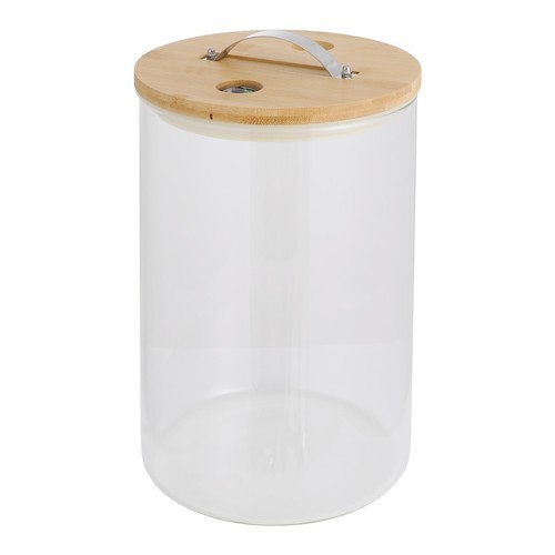 8L Rice Storage Container, Glass Grain Container, Rice Container with Lid& Stand
