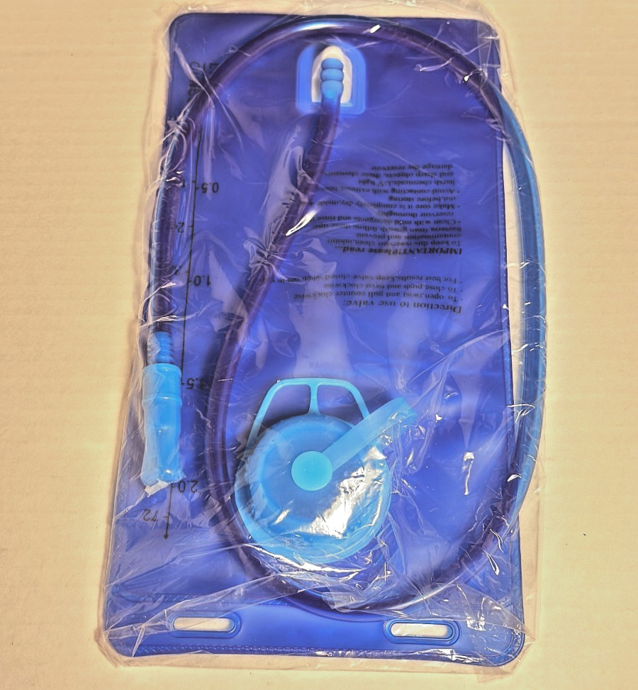 2L Hydration Bladder Water Reservoir Blue Sealed Replacement Pack Insert