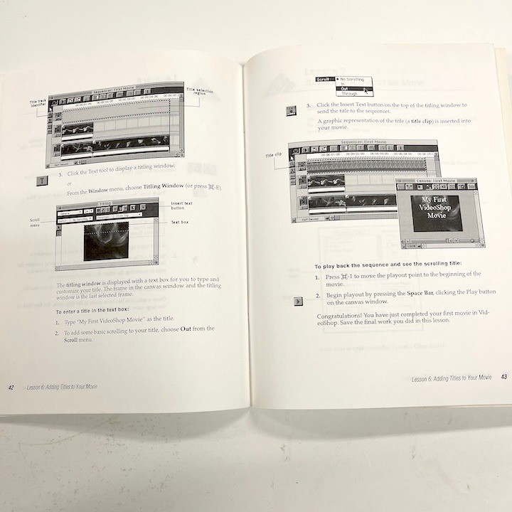 1996 Strata VideoShop Getting Started Manual Video Editing Version 3.0.4