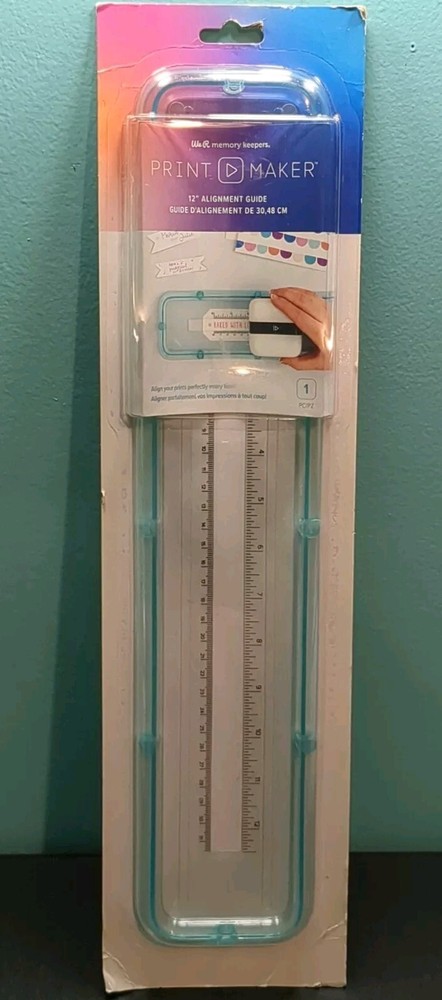 We R Memory Keepers Print Maker 12" Alignment Guide- Align Prints Perfectly-NIP