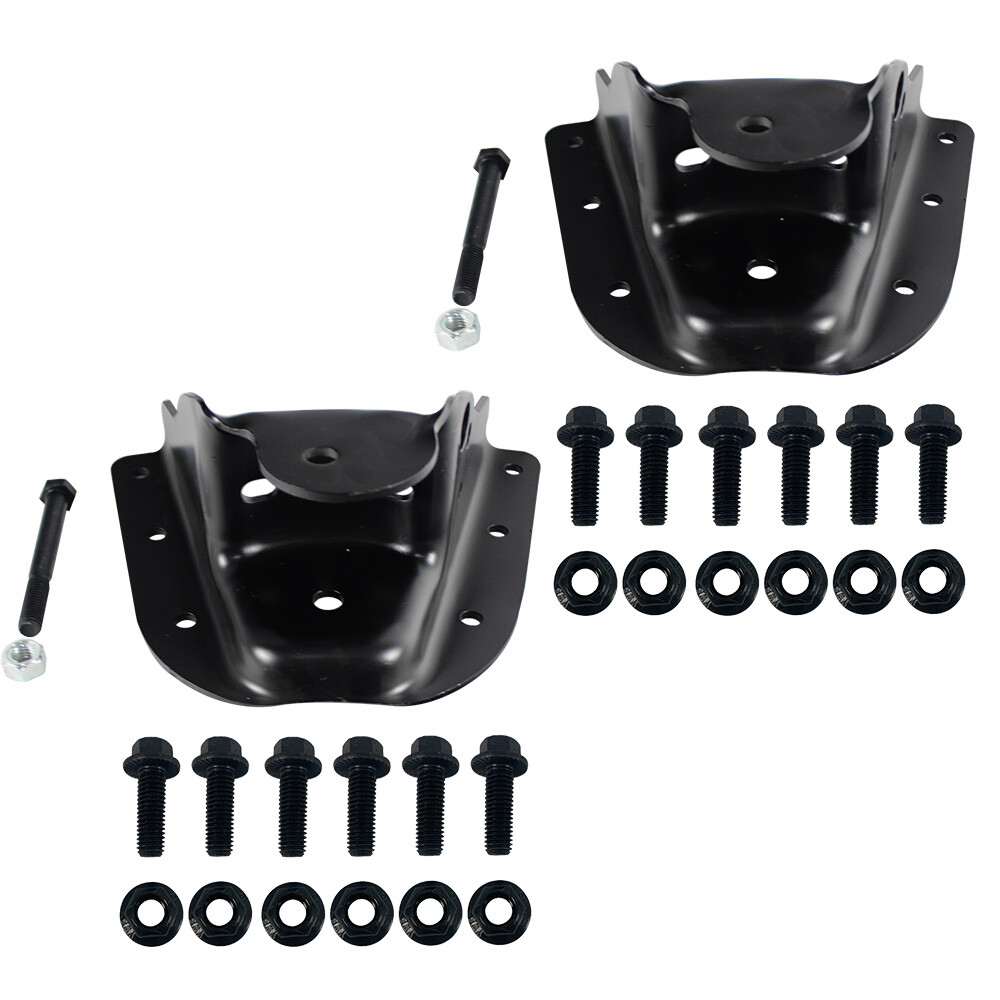 2PCS For Chevy K1500 GMC K2500 Rear Leaf Spring Forward Leaf Spring Bracket Kit