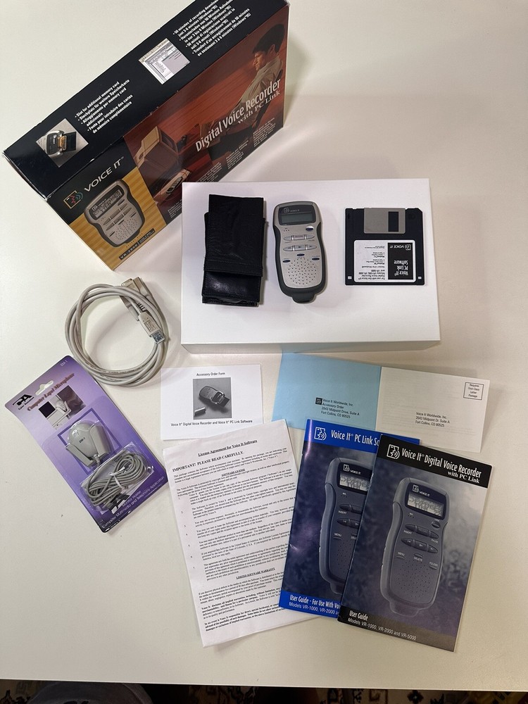 Voice It Digital Voice Recorder With PC Link VR-2000