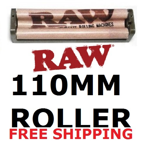 Raw Hemp Plastic King Size 110mm Cigarette Roller Rolling Machine + instructions